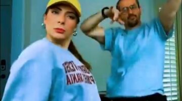 رقصة لـ منى ذكي وأحمد حلمي تثير الجدل على السوشيال ميديا (فيديو)
