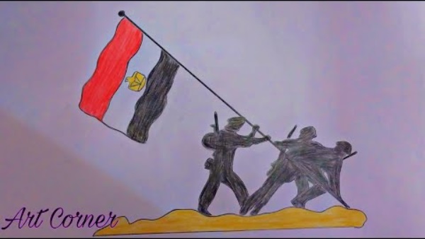 رسم عن عيد تحرير سيناء 2024 .. رسومات سهلة تخلص في دقيقتين