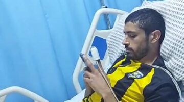 استعاد وعيه.. الصور الأولى لـ لؤي وائل لاعب المقاولون العرب بعد سقوطه أمام البلدية